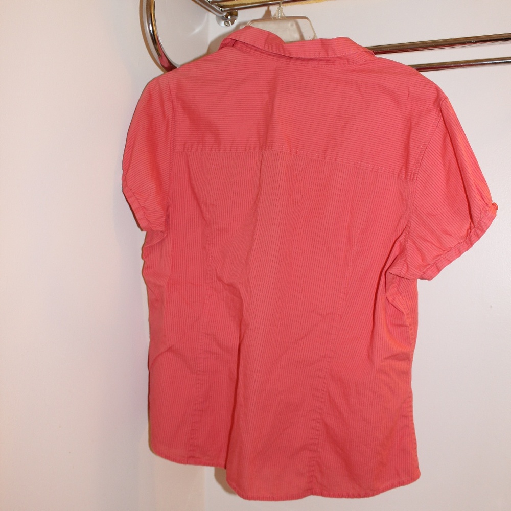 Talbots Large Button Down Blouse Ruffle Shirt - Picture 2 of 7